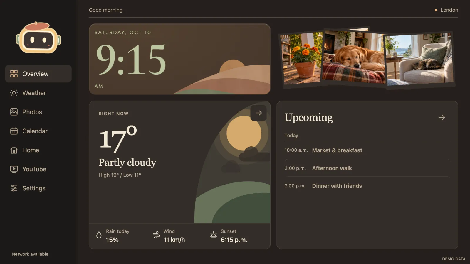 Appearance, weather & Momo in Skylit